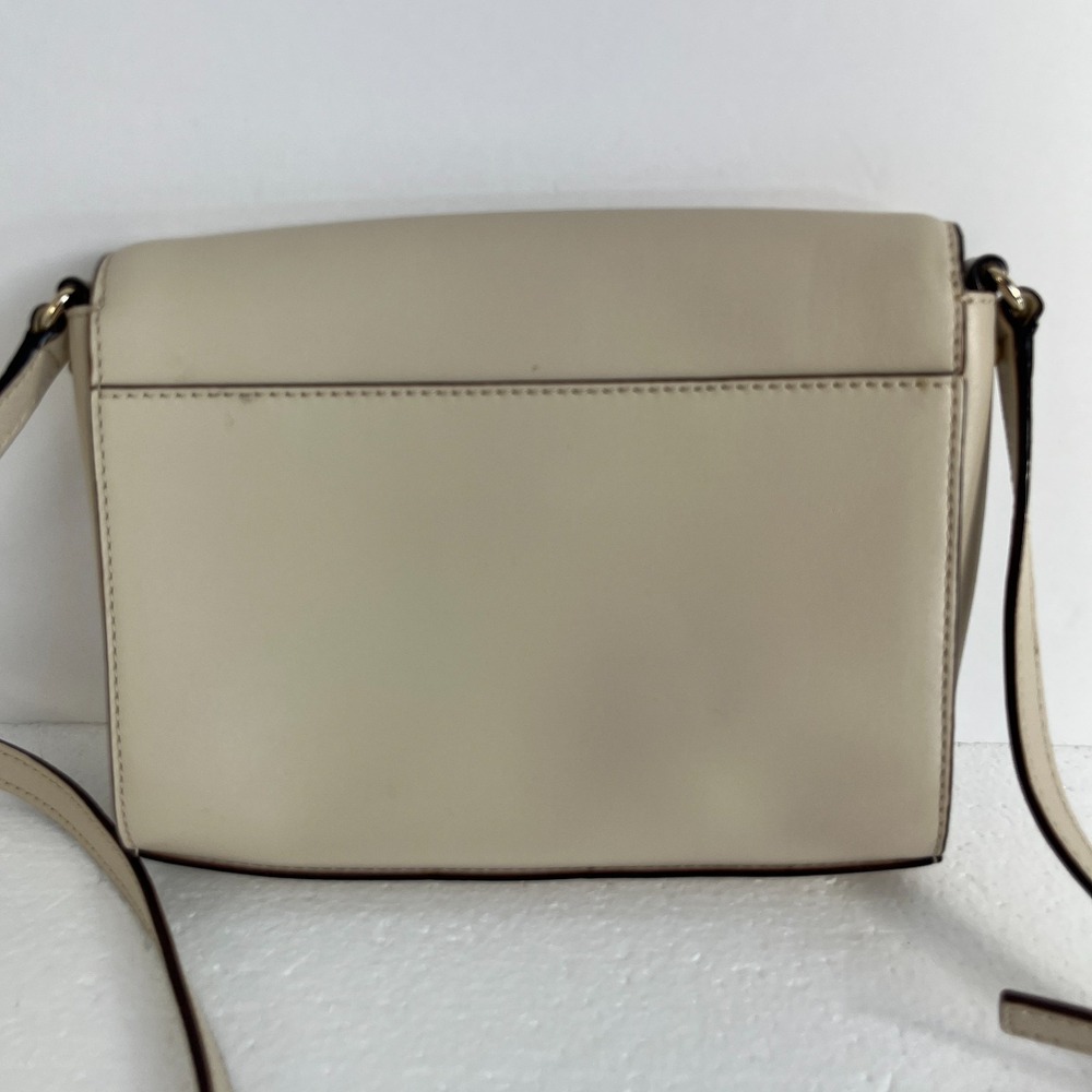 Kate Spade New‎ York Hollie Street Ruby Crossbody Bag Purse Beige Bow Minimalist - Picture 12 of 16